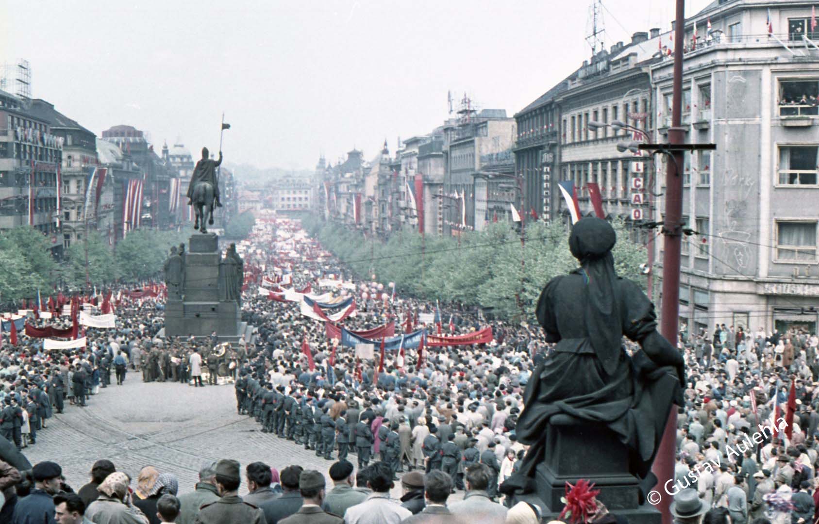May day celebrations, Prague, 50s